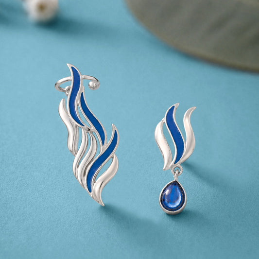 YADEEP Blue Vine Earrings