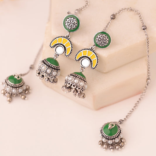 YADEEP Chandbali Tassel Drop Earrings